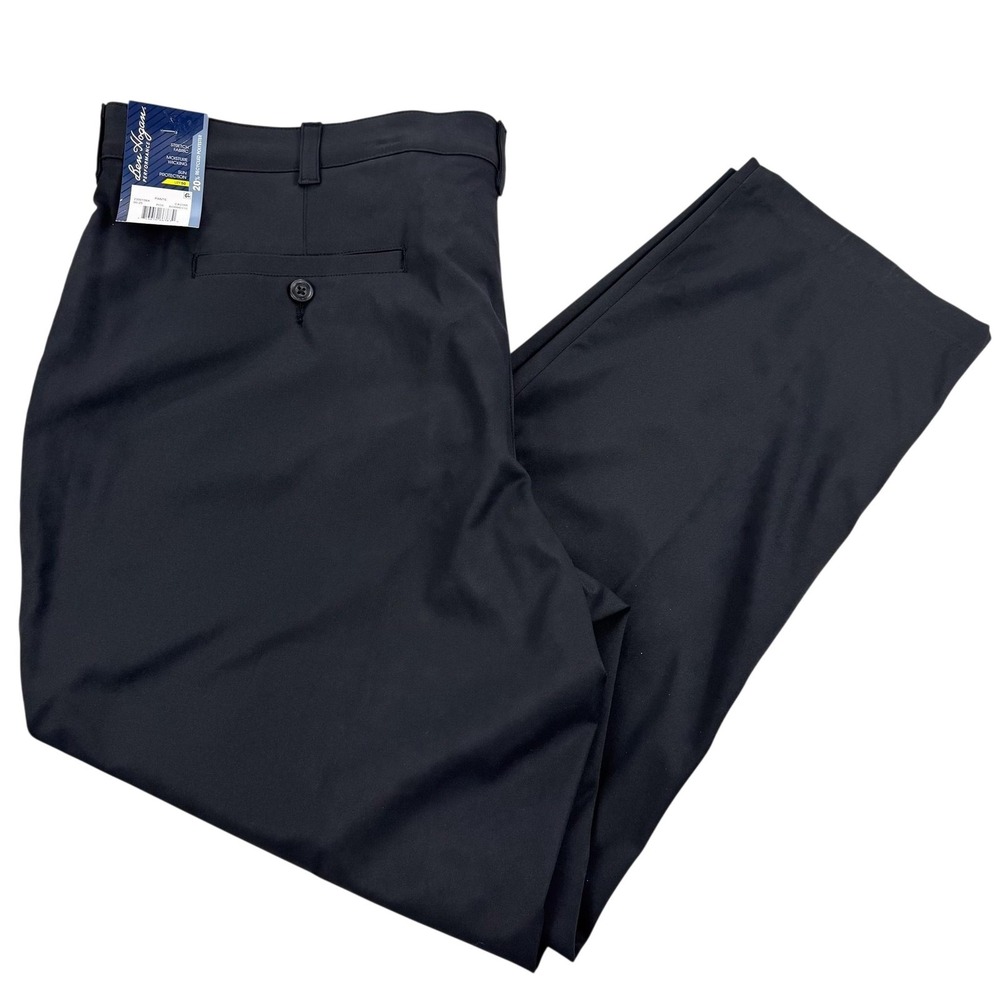 Ben Hogan Performance Pants Mens 42x30 Black Golf Stretch UPF 50 Wicking